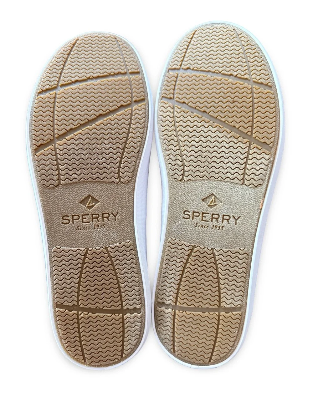 Brand New Sperry Men's Grey Canvas Boat Shoes Size 8.5